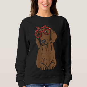 Dachshund Polka Dot Bandana Wiener Weiner Hund Kär T Shirt