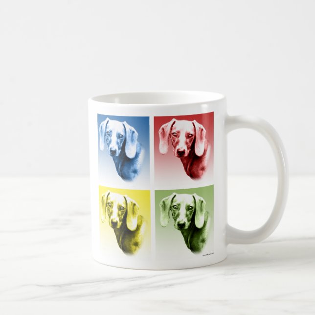 Dachshund Pop Art Kaffemugg (Höger)
