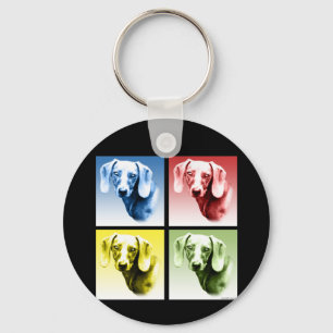 Dachshund Pop Art Nyckelring