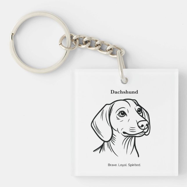 Dachshund Porträtt (Framsidan)