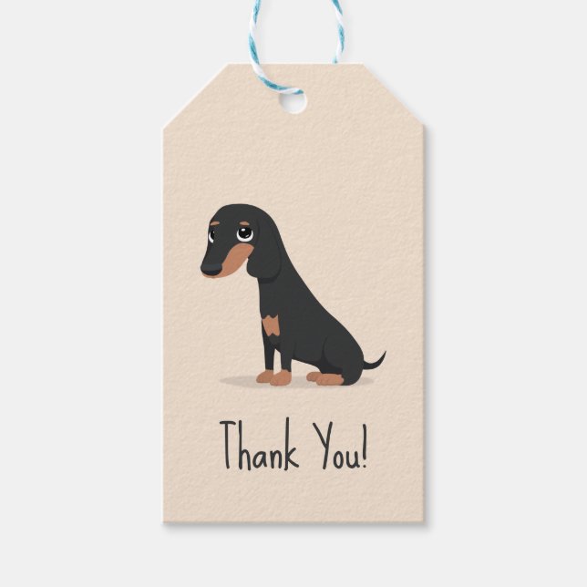 Dachshund Presentetikett (Framsidan)