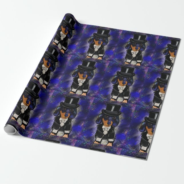 Dachshund Presentpapper (Utrullad)