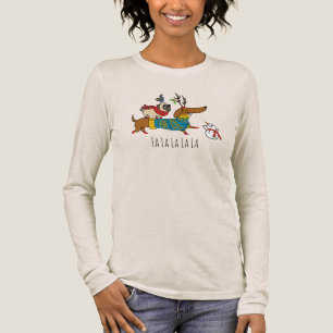 Dachshund, Pug & Fågel Högtids-T-Shirt T Shirt