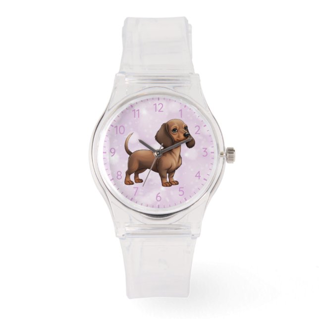 Dachshund Puppy Armbandsur (Framsida)