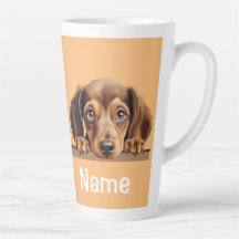 Dachshund Puppy Hund Pet Coffee Cocoa tea Latte Mu
