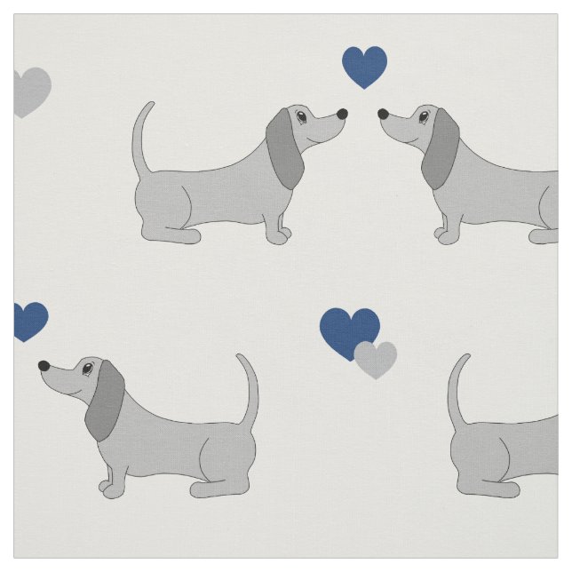 Dachshund Puppy Hund Tyg (Provkarta)