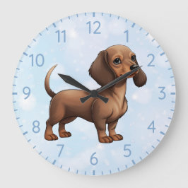 Dachshund Puppy Stor Klocka