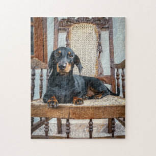 Dachshund puzzle pussel