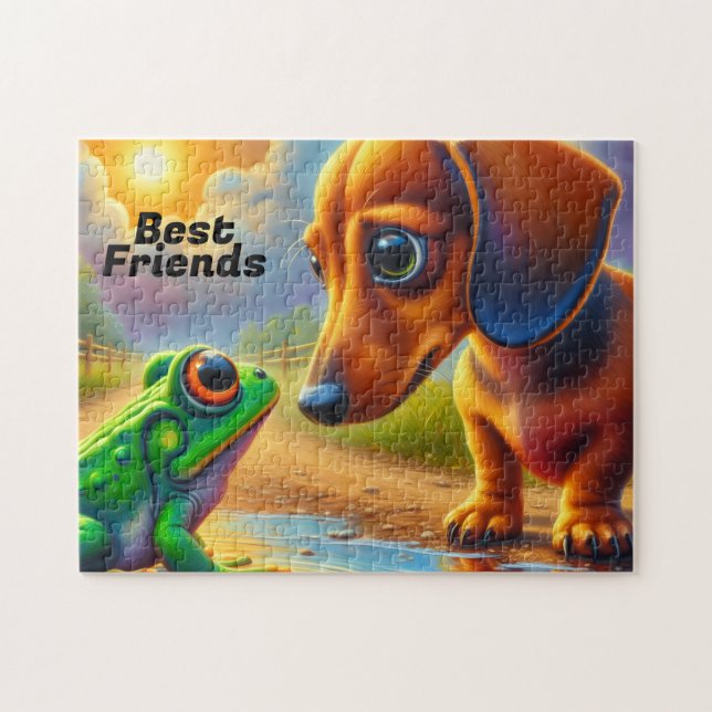 DACHSHUND PUZZLE PUSSEL (Horisontell)