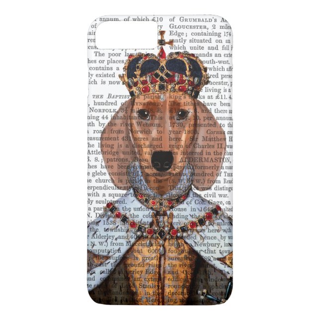 Dachshund Queen 2 Case-Mate iPhone Skal (Baksida)