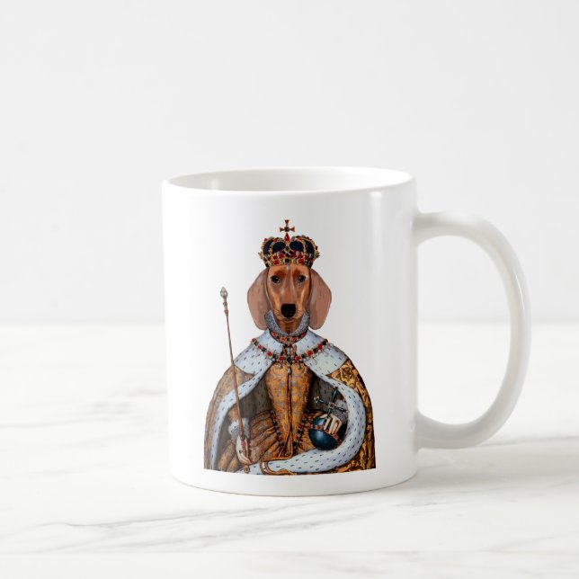 Dachshund Queen 2 Kaffemugg (Höger)
