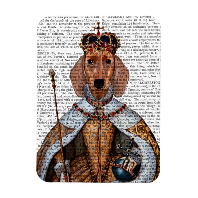 Dachshund Queen 2 Magnet (Vertikal)