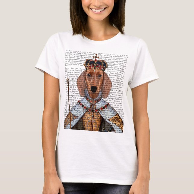 Dachshund Queen 2 Tee (Framsida)
