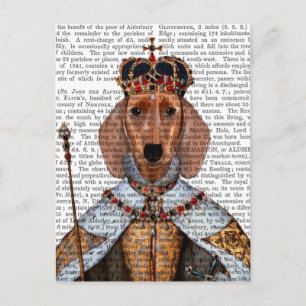 Dachshund Queen 2 Vykort