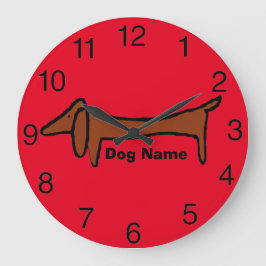 Dachshund, Red Clock, redigera namn Stor Klocka