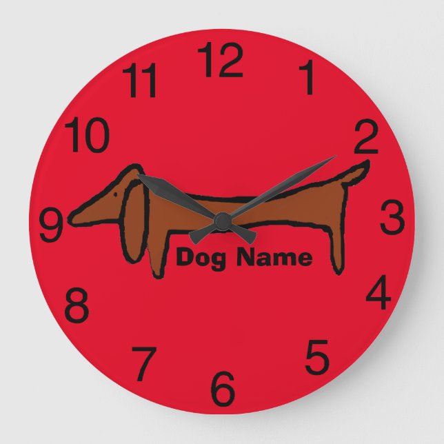 Dachshund, Red Clock, redigera namn Stor Klocka (Framsida)