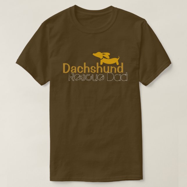 Dachshund Resue Pappa Wiener Hund tröja (Design framsida)