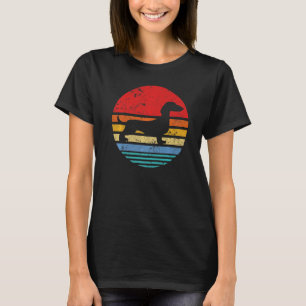 Dachshund Retro Sunset Hund Daschund T Shirt