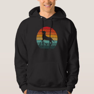 Dachshund Retro Vintage Hund Manar Hoodie