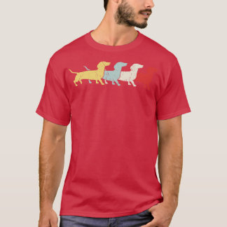 Dachshund Retro-Vintage T Shirt