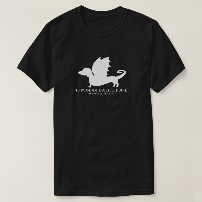 Dachshund Roligt Black Shirt T-shirt (Design framsida)