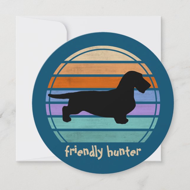 Dachshund Rough Hair - Silhouette 1 (Framsida)