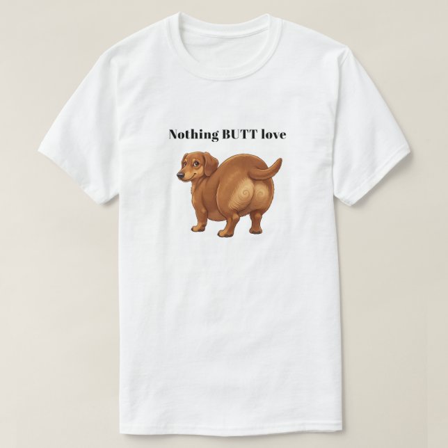 Dachshund Rumpa T Shirt (Design framsida)