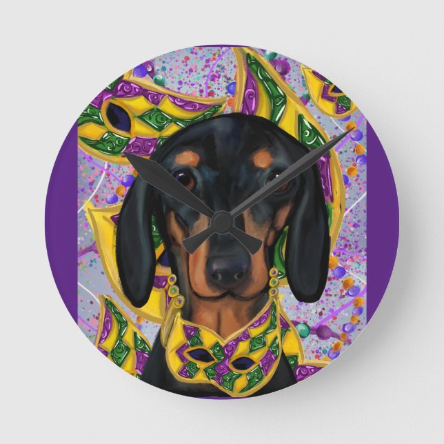 Dachshund          rund klocka (Framsida)