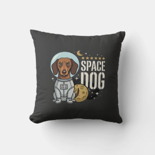 Dachshund Rymd Hund Astronaut Vektor Kudde