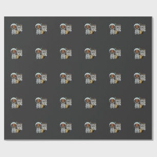 Dachshund Rymd Hund Astronaut Vektor Presentpapper