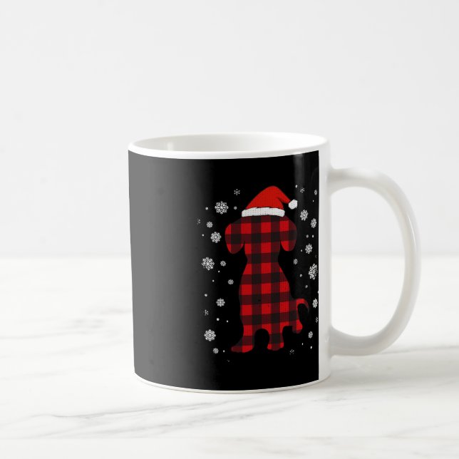 Dachshund Santa Hat Hund älskare jul Kaffemugg (Höger)