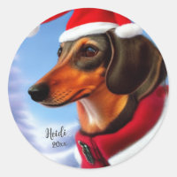 Dachshund, Santa Hund, Personalize, Jul