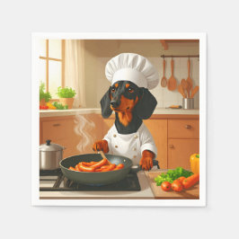 Dachshund "Sausage Dog" Pappersservett
