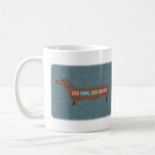 Dachshund Sausage hund Wiener hund älskare lever  Kaffemugg
