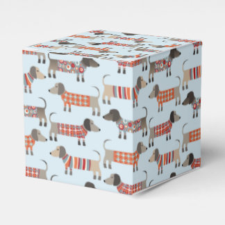 Dachshund Sause Hund Blue Presentaskar