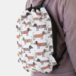 Dachshund Sause Hund Gympapåse<br><div class="desc">Roligt liten Dachshund-korv eller hundar i lökstickor. Perfekt för hundälskare. Originalkonst av Nic Squirrell.</div>