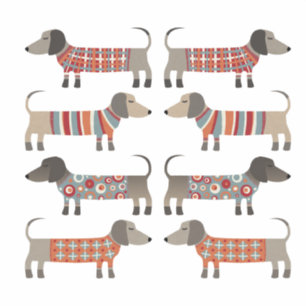 Dachshund Sause Hund Klistermärken