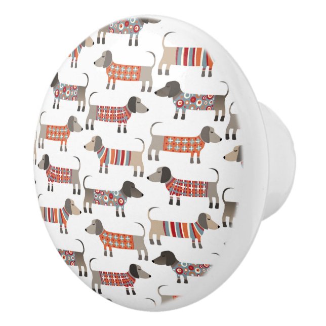 Dachshund Sause Hund Knopp (Höger)