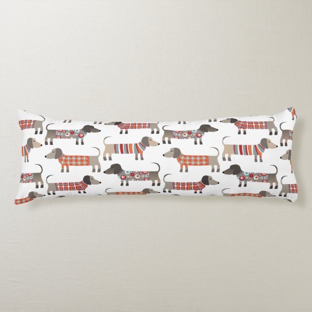 Dachshund Sause Hund Kroppskudde (Framsidan)
