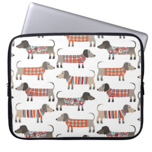 Dachshund Sause Hund Laptop Fodral