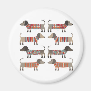 Dachshund Sause Hund Magnet