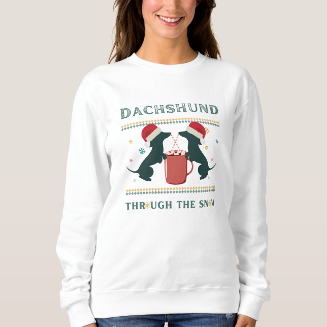 Dachshund Sause Hund Mamma, Doxie Mamma T Shirt (Framsida)