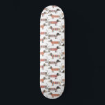 Dachshund Sause Hund Mini Skateboard Bräda 18,5 Cm<br><div class="desc">Sötad liten Dachshund-korv eller wiener hundar i lygstickor. Perfekt för hundälskare och hundvalkare.</div>
