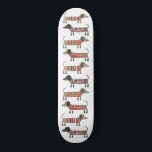 Dachshund Sause Hund Mini Skateboard Bräda 18,5 Cm<br><div class="desc">Sötad liten Dachshund-korv eller wiener hundar i lygstickor. Perfekt för hundälskare och hundvalkare.</div>