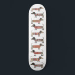 Dachshund Sause Hund Mini Skateboard Bräda 18,5 Cm<br><div class="desc">Sötad liten Dachshund-korv eller wiener hundar i lygstickor. Perfekt för hundälskare och hundvalkare.</div>