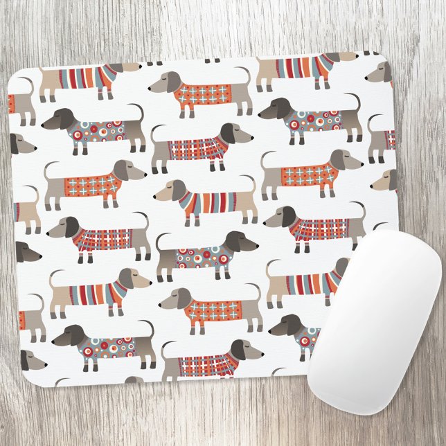 Dachshund Sause Hund Musmatta (Dachshund Wiener Sausage Dog fun  art mousemat)