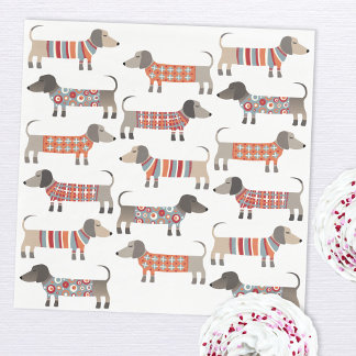 Dachshund Sause Hund Pappersservett