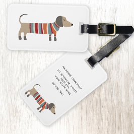 Dachshund Sause Hund Personlig Bagagebricka