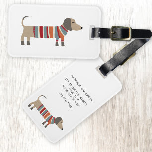 Dachshund Sause Hund Personlig Bagagebricka