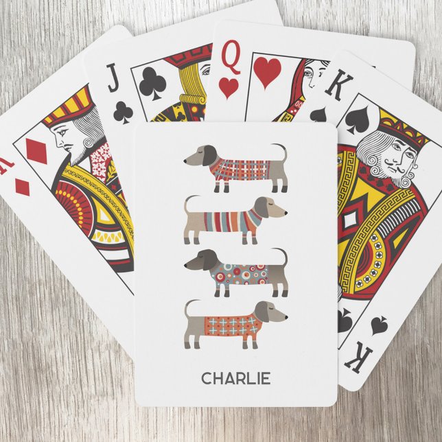 Dachshund Sause Hund Personlig Casinokort (Skapare uppladdad)